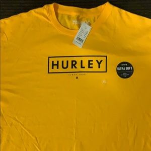XL Hurley Yellow Gold T-shirt NWT